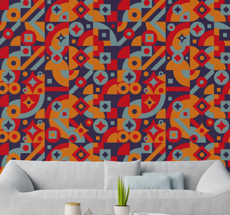 Colorful design Abstract Wallpaper - TenStickers
