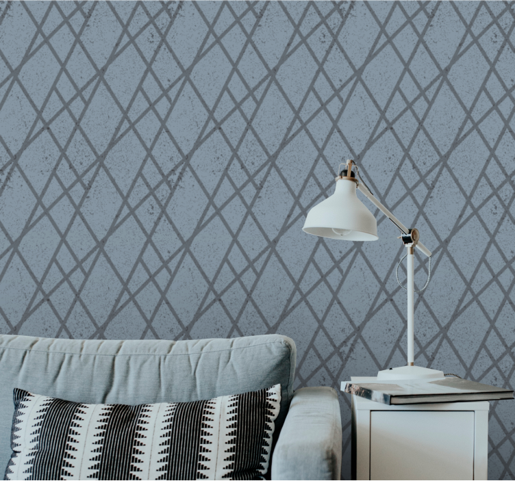 Diamond Pattern Design wallpaper geometric - TenStickers