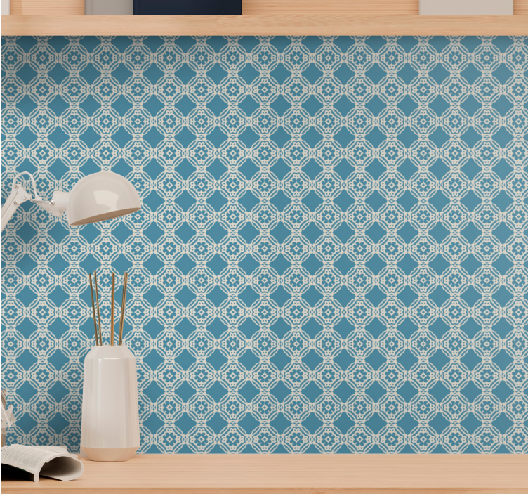 Elegant Geometric Layout tile effect wallpaper - TenStickers