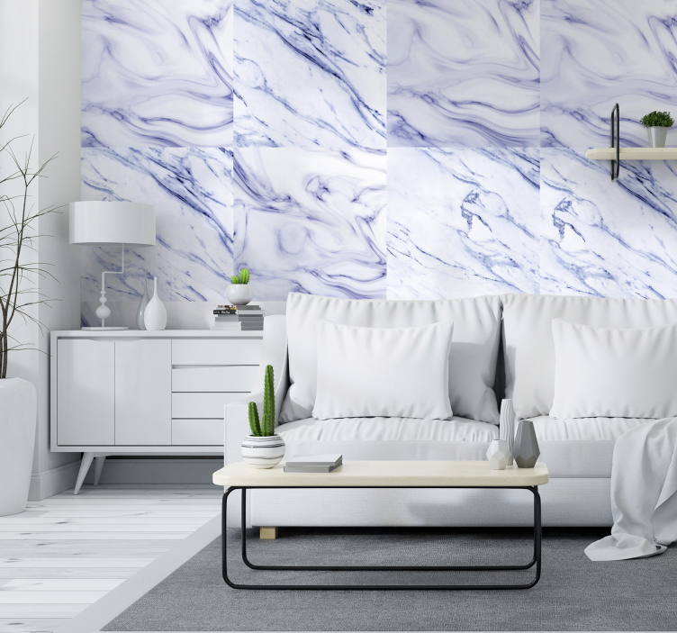 Elegant Marble Swirls marble effect wallpaper - TenStickers
