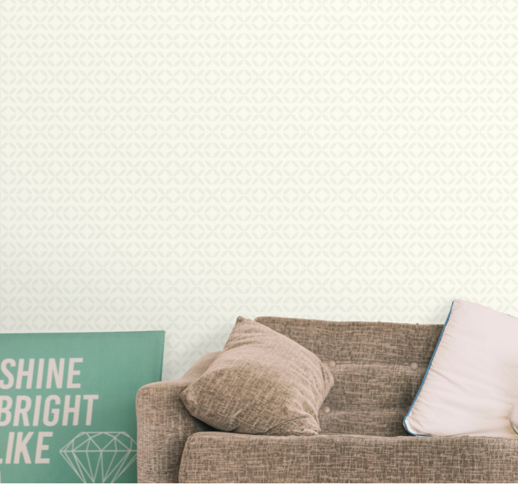 Elegant patterned texture living area wallpaper - TenStickers