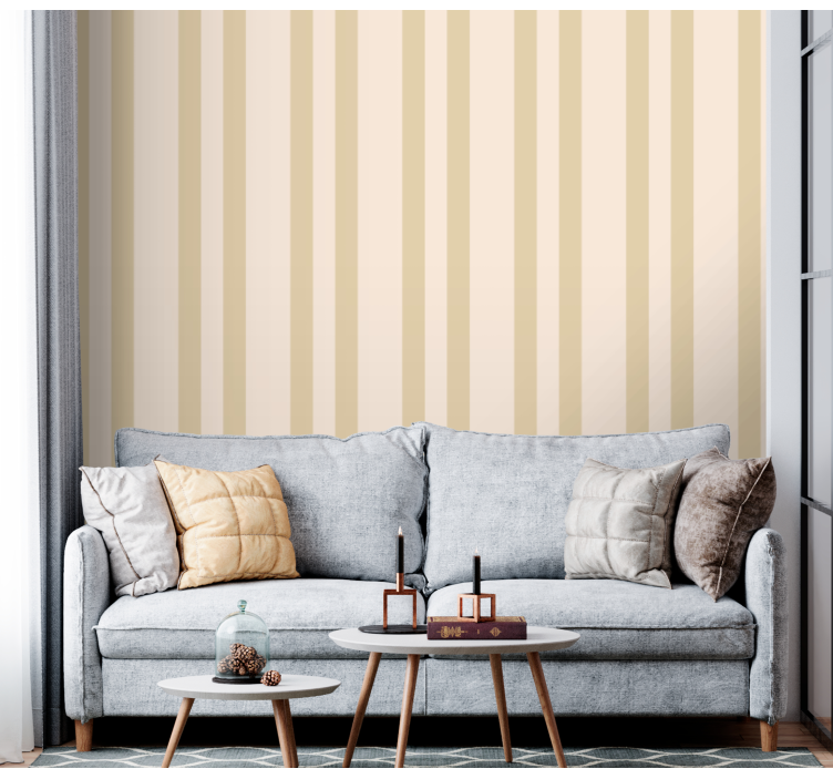 Elegant Stripes wallpaper striped - TenStickers
