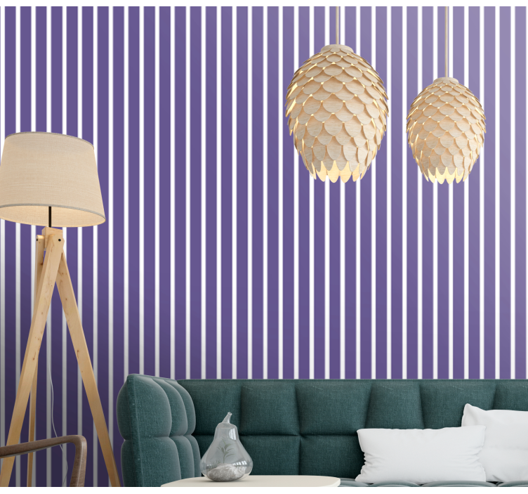 Elegant Vertical Lines wallpaper vertically striped - TenStickers