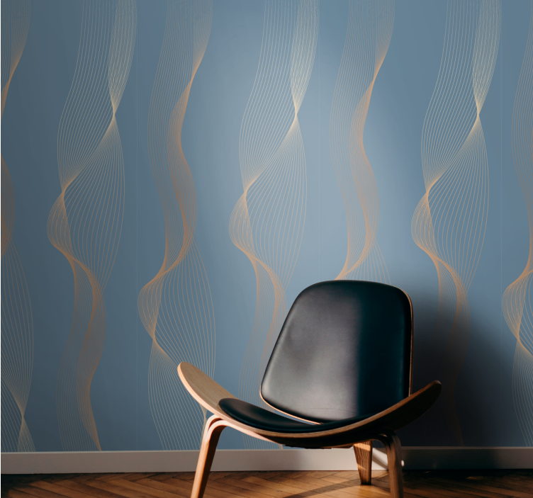 Ethereal Waves abstract wallpaper - TenStickers