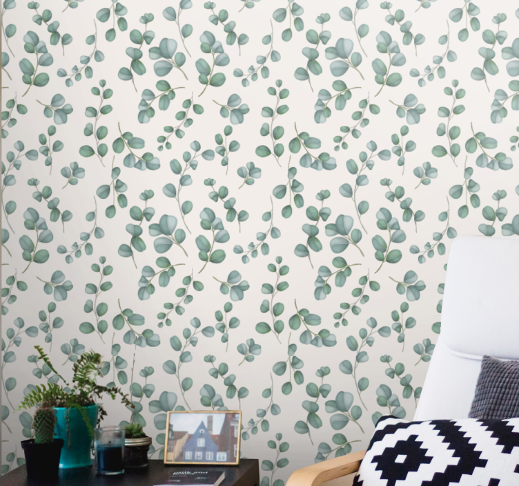 Eucalyptus Foliage leaves wallpaper - TenStickers