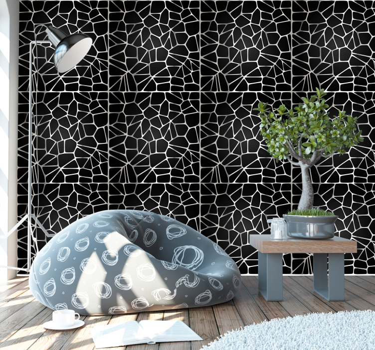 Geometric Abstract wallpaper geometric - TenStickers