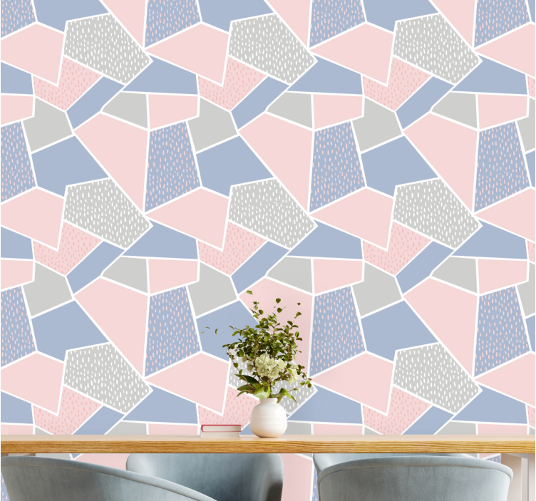Geometric Collage wallpaper geometric Geometric Collage wallpaper geometric - TenStickers