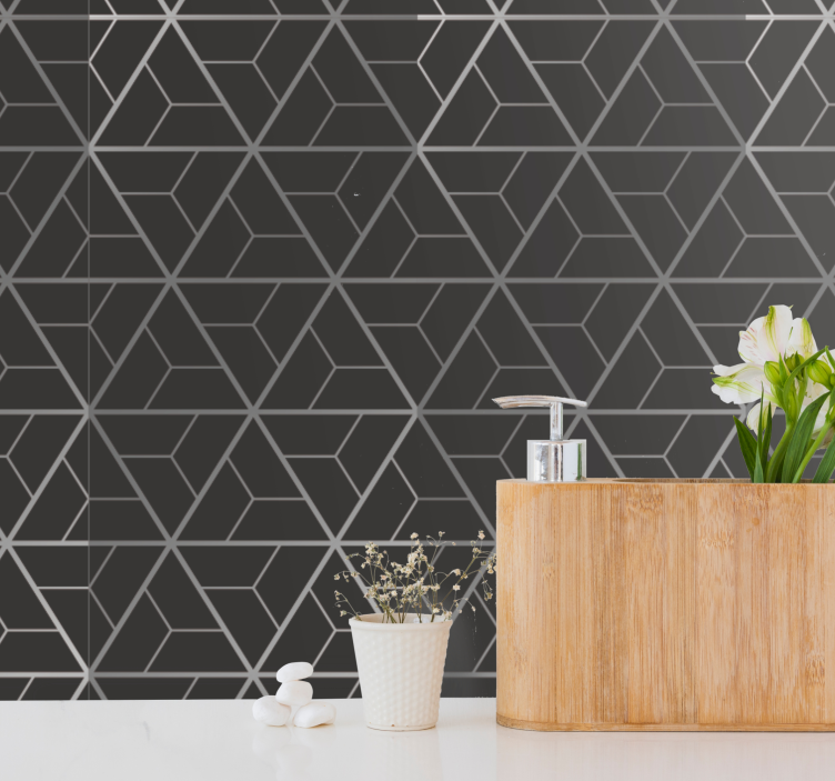 Geometric Cubism wallpaper geometric - TenStickers