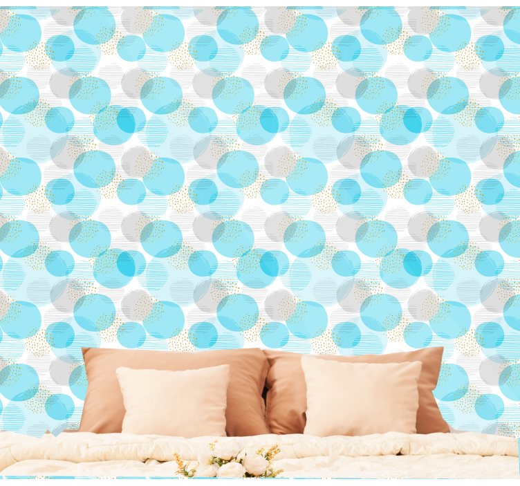 Geometric Dot Array wallpaper geometric - TenStickers