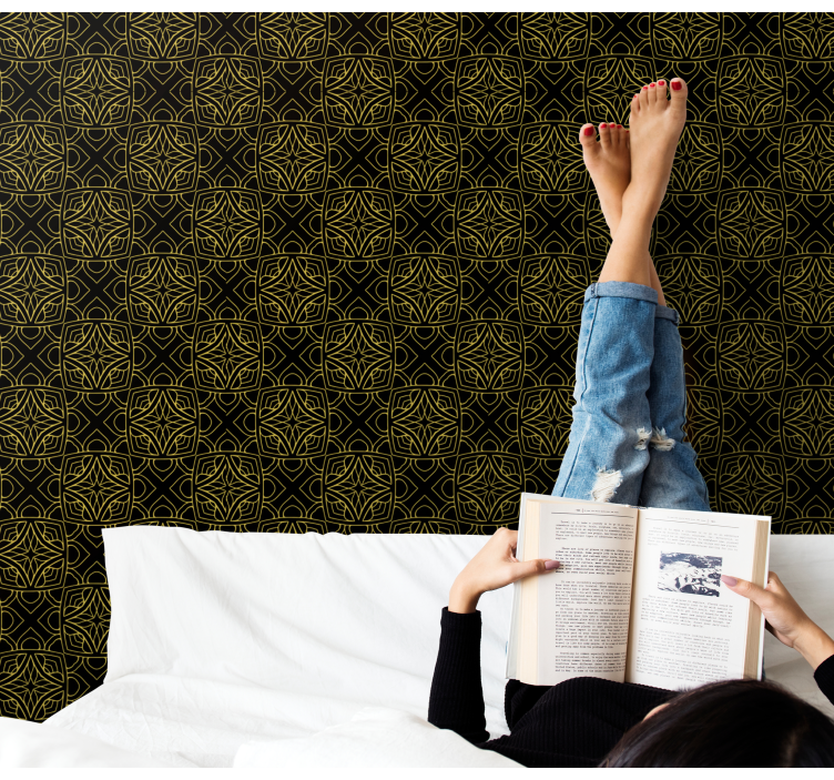 Geometric Indian Triangle wallpaper - TenStickers