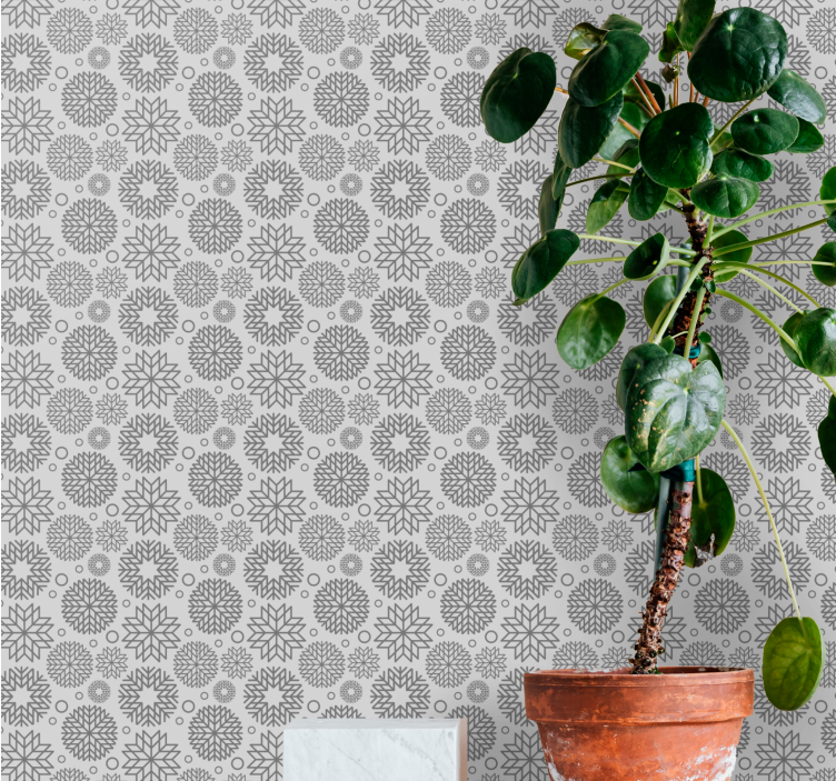 Geometric Medallion wallpaper geometric - TenStickers