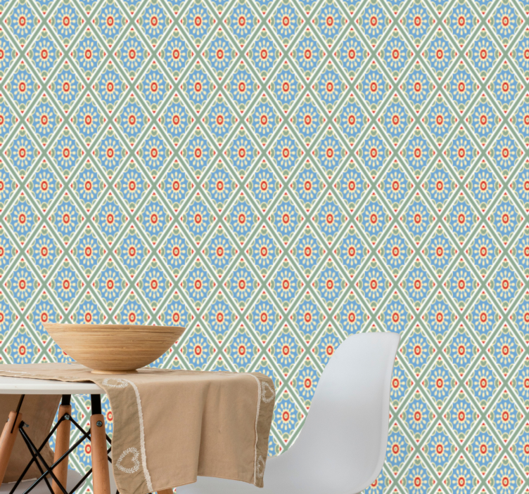 Geometric Tile Essence tile effect wallpaper - TenStickers