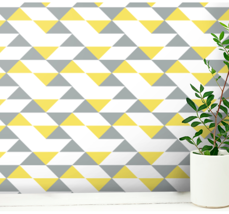 Geometric Triangle wallpaper geometric - TenStickers
