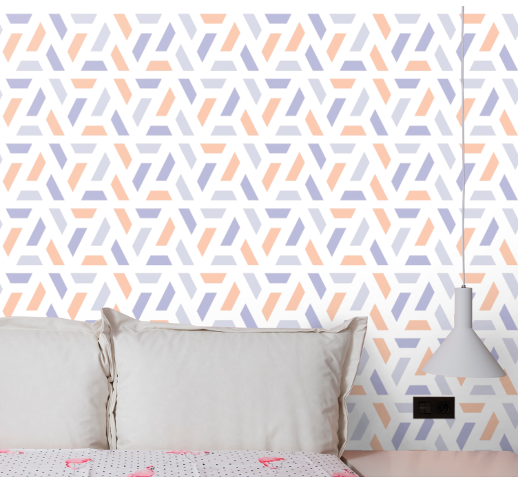 Herringbone Array wallpaper geometric - TenStickers
