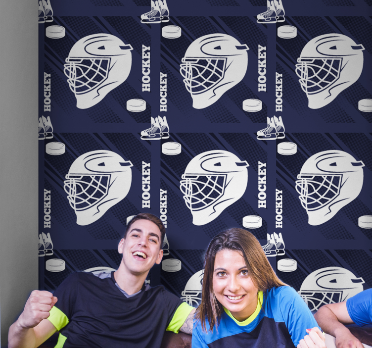 Hockey Enthusiasts custom wallpaper - TenStickers