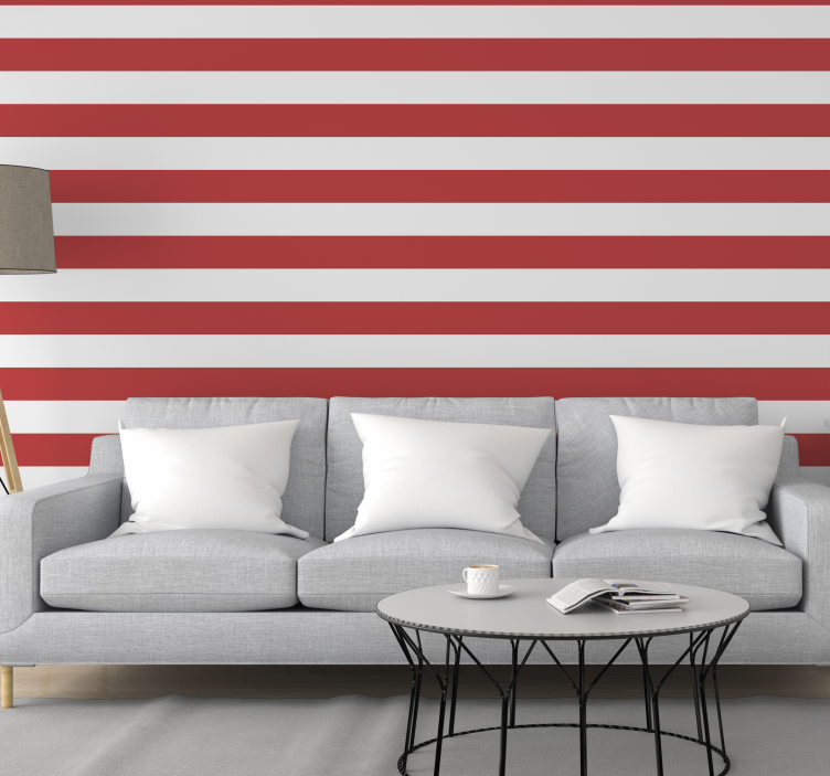 Horizontal Stripes wallpaper horizontal stripes - TenStickers