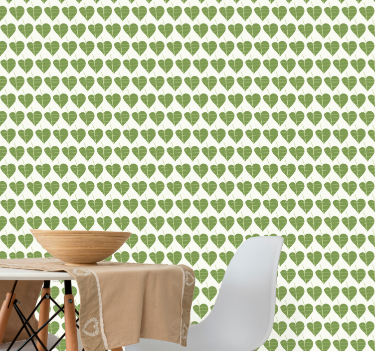 Leaf Pattern Design leaves wallpaper - TenStickers