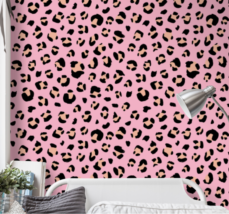 Leopard Print Simplicity leopard print wallpaper - TenStickers