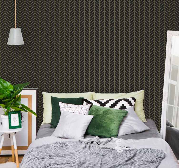 Modern Arrow Pattern wallpaper geometric - TenStickers
