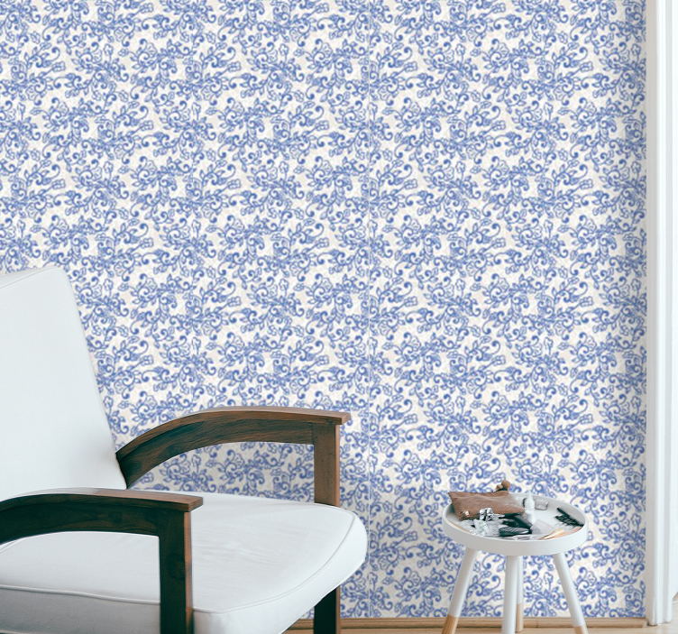 Ornamental Floral floral wallpaper - TenStickers
