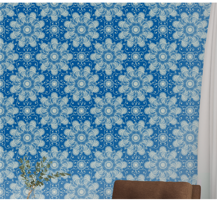 Ornate Blossoms floral wallpaper - TenStickers