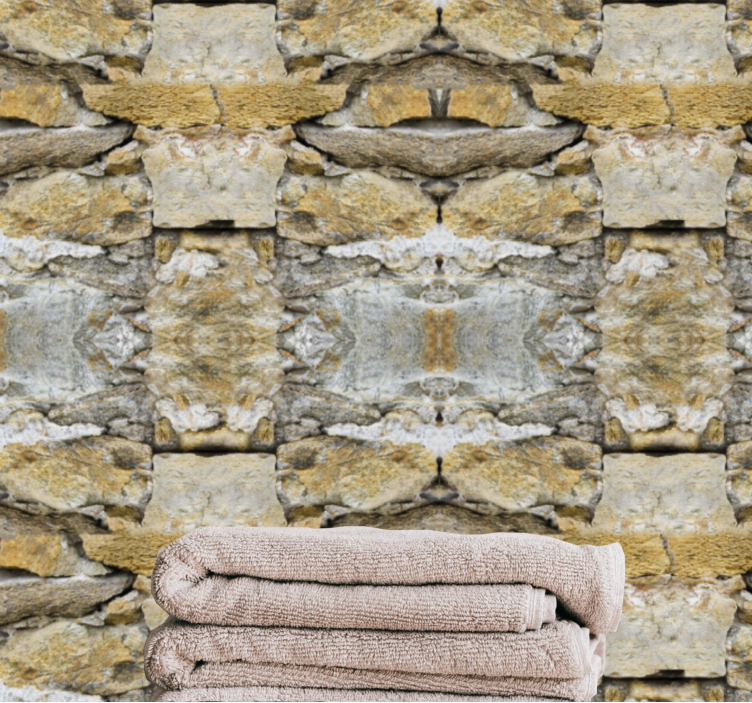 Realistic image stone effect wallpaper - TenStickers