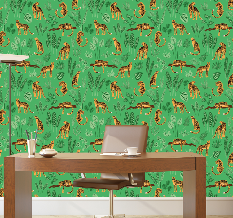 Safari Fauna Motif animals wallpaper - TenStickers