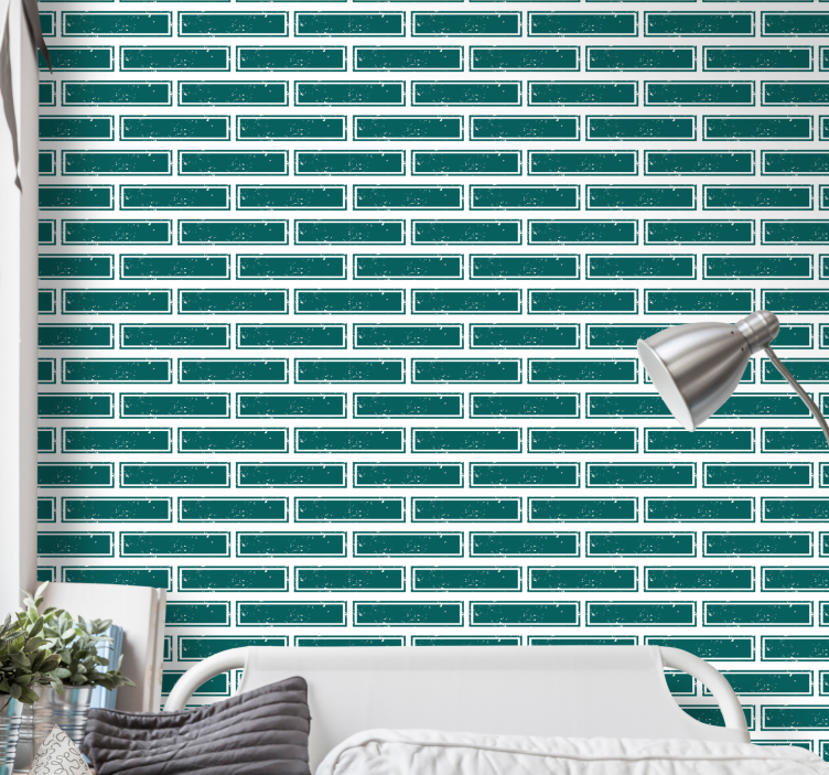Simulated Masonry bricks wallpaper - TenStickers