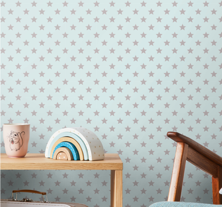 Star Pattern star wallpaper - TenStickers