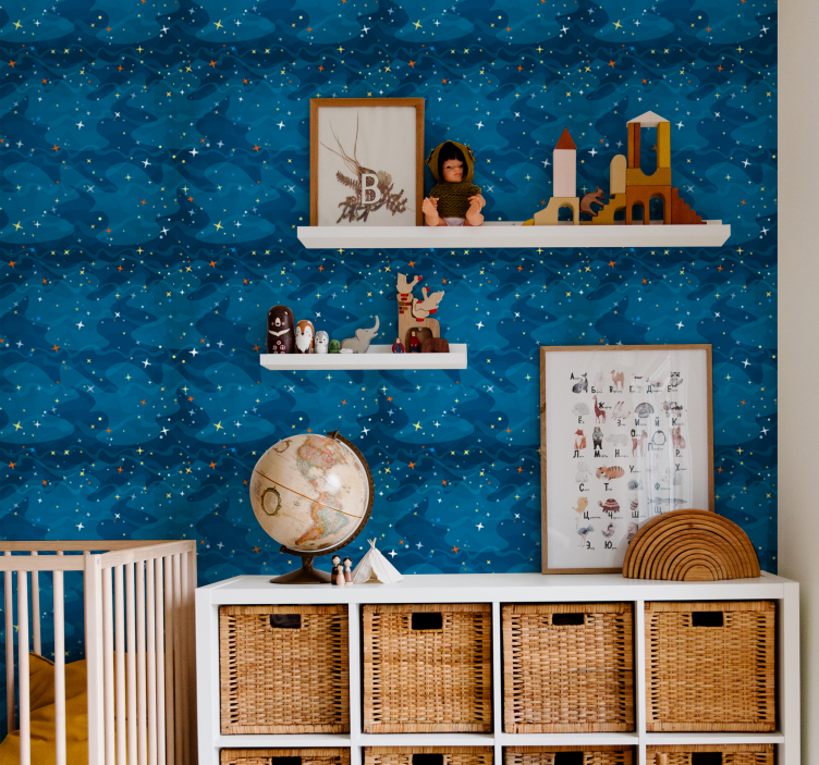 Starry night Star Wallpaper - TenStickers