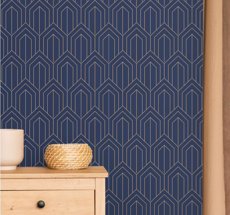 Stylish Shape Patterns wallpaper geometric - TenStickers