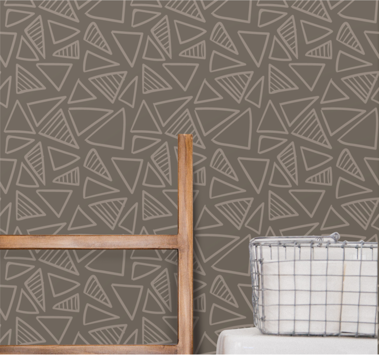 Stylish Triangle Pattern wallpaper geometric - TenStickers