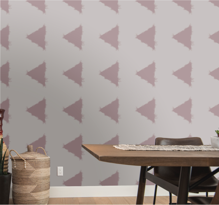 Stylized Triangular Pattern wallpaper geometric - TenStickers