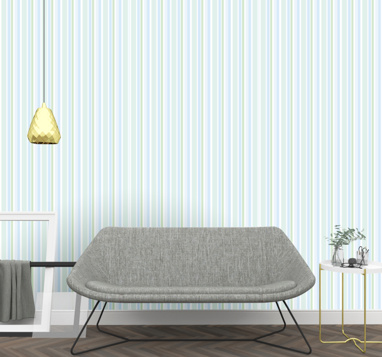 Subtle Stripe Harmony wallpaper vertically striped - TenStickers