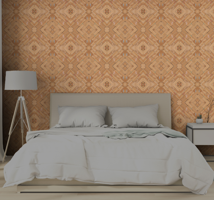 Textured wallpaper with a textured wood pattern - TenStickers