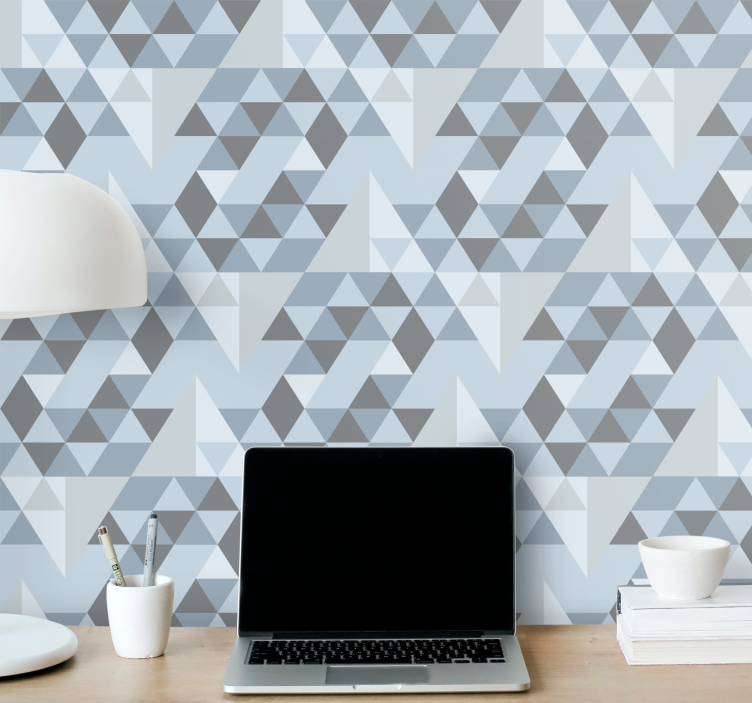 Geometric gradient triangles wallpaper - TenStickers