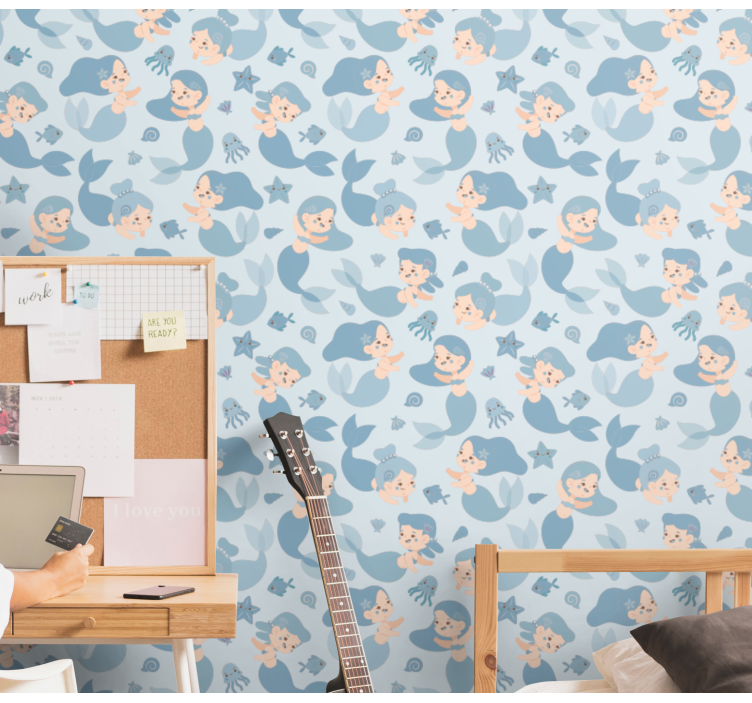 Underwater Fantasy wallpaper childrens room - TenStickers