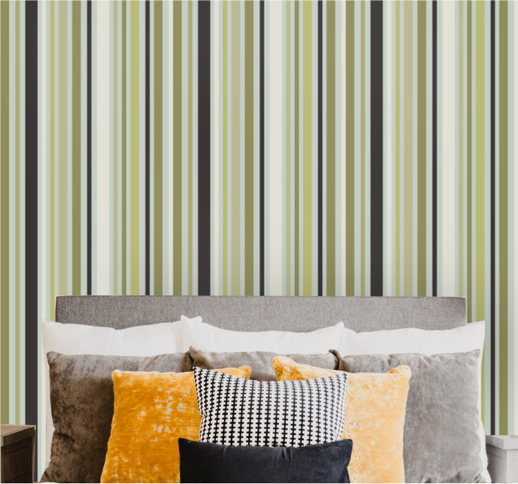 Vertical Stripe Arrangement wallpaper striped - TenStickers
