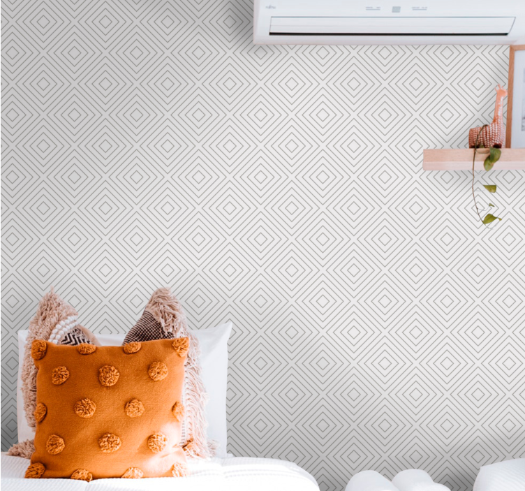 Wallpaper geometric diamond shape design - TenStickers