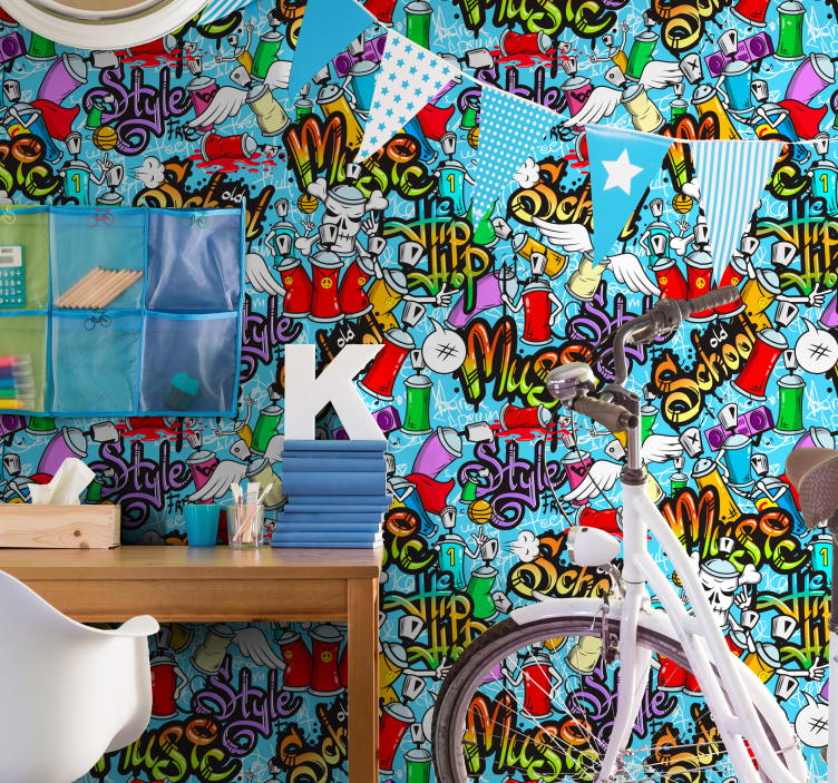 Watchful eyes Art Wallpaper - TenStickers