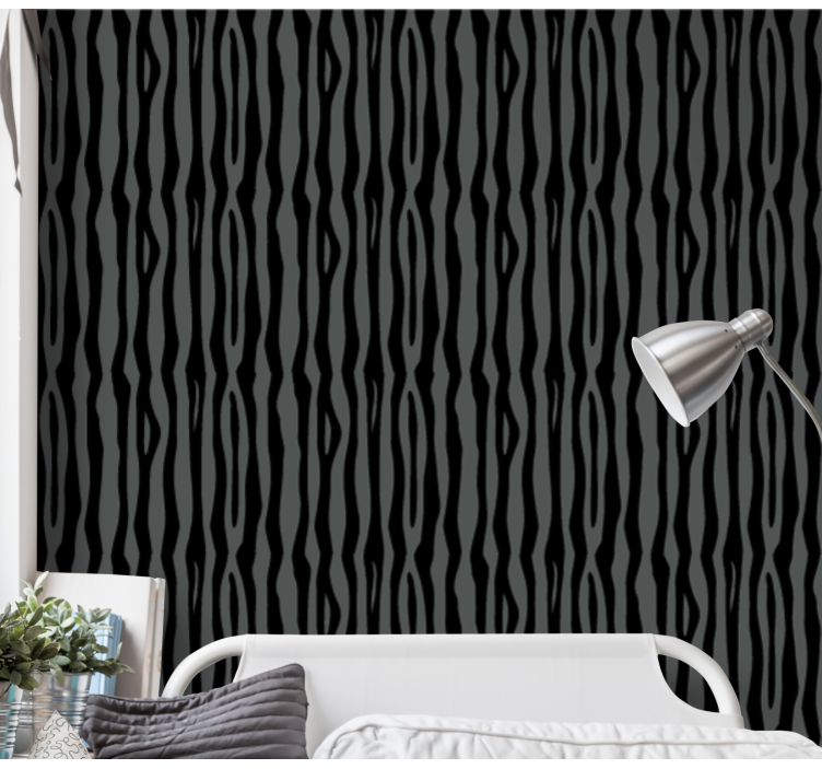 Wavy Striped Pattern wallpaper striped - TenStickers